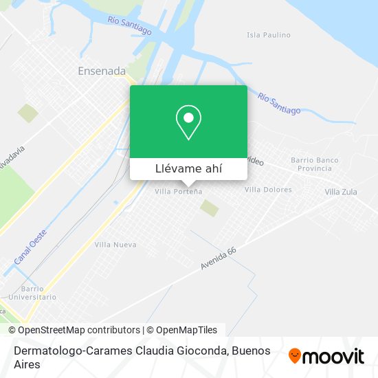 Mapa de Dermatologo-Carames Claudia Gioconda