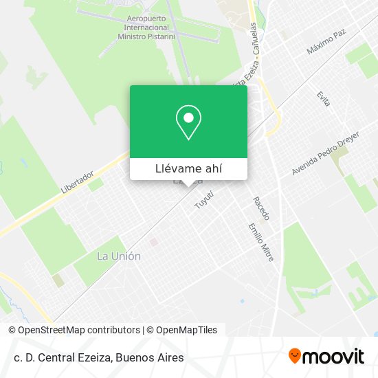 Mapa de c. D. Central Ezeiza