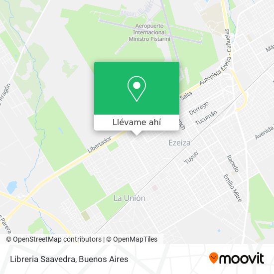 Mapa de Libreria Saavedra