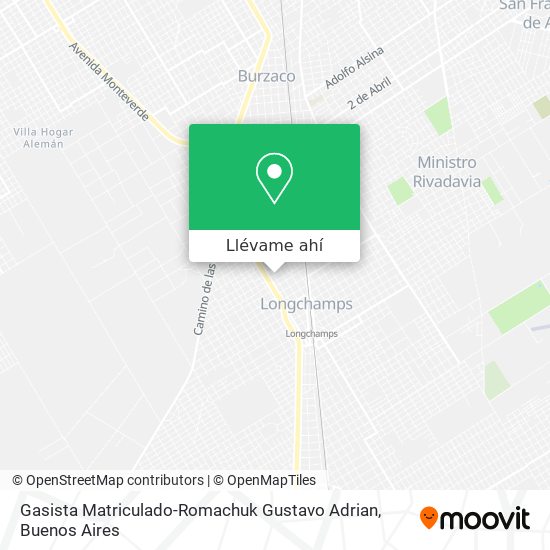 Mapa de Gasista Matriculado-Romachuk Gustavo Adrian