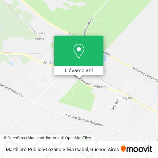 Mapa de Martillero Publico-Lozano Silvia Isabel