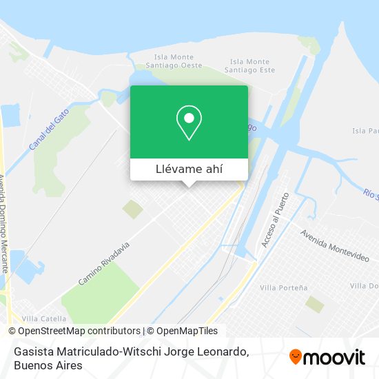 Mapa de Gasista Matriculado-Witschi Jorge Leonardo