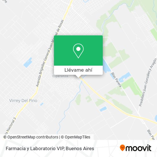 Mapa de Farmacia y Laboratorio VIP