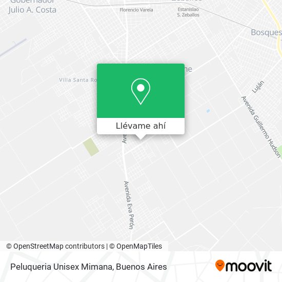 Mapa de Peluqueria Unisex Mimana