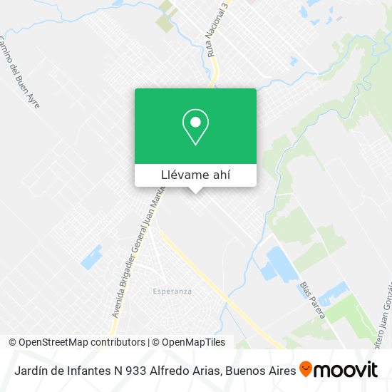 Mapa de Jardín de Infantes N 933 Alfredo Arias