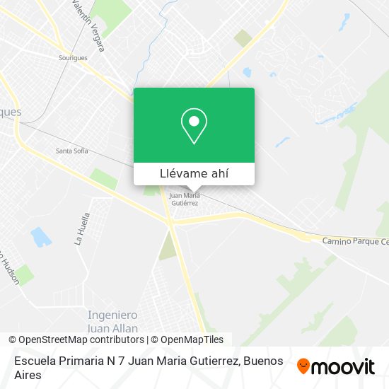 Mapa de Escuela Primaria N 7 Juan Maria Gutierrez