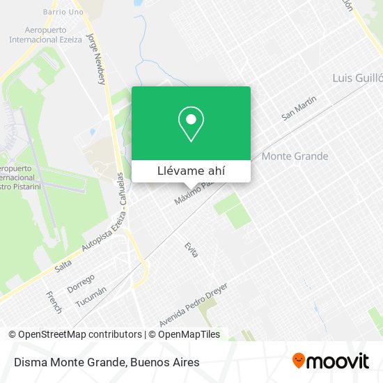 Mapa de Disma Monte Grande