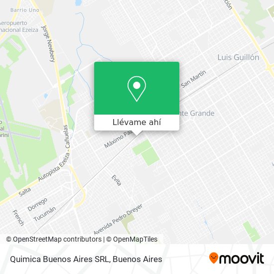 Mapa de Quimica Buenos Aires SRL