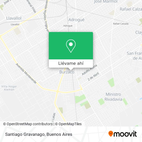 Mapa de Santiago Gravanago