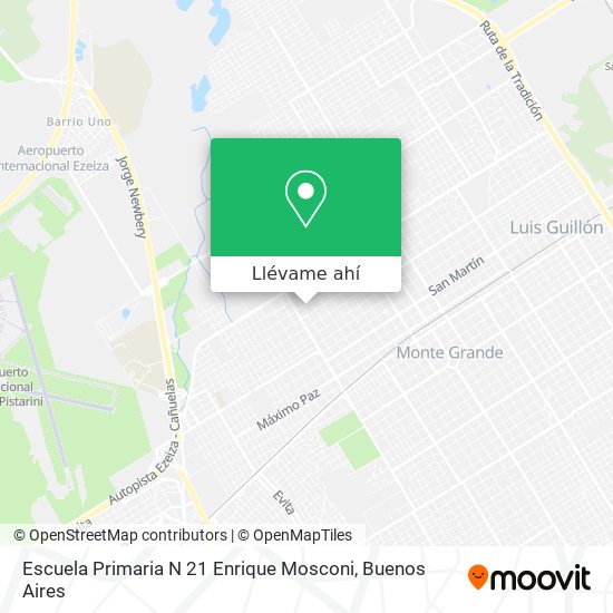 Mapa de Escuela Primaria N 21 Enrique Mosconi