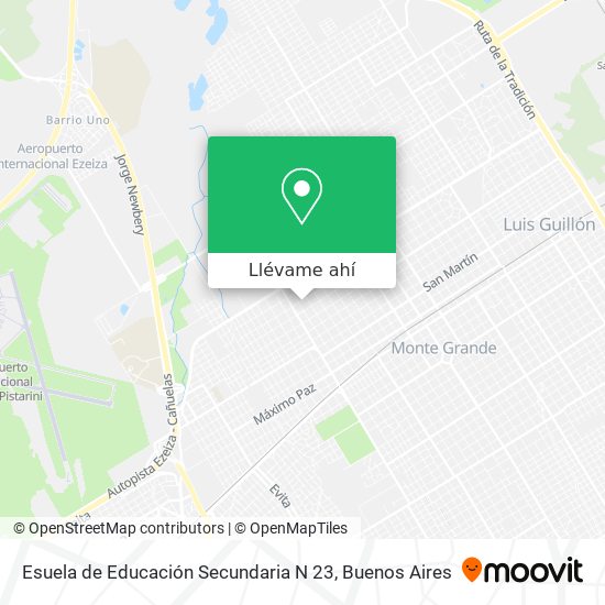 Mapa de Esuela de Educación Secundaria N 23