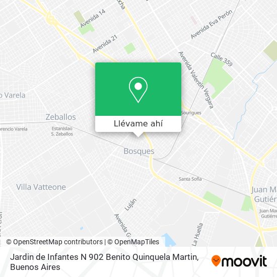 Mapa de Jardin de Infantes N 902 Benito Quinquela Martin