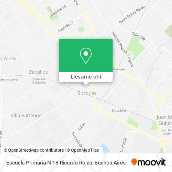 Mapa de Escuela Primaria N 18 Ricardo Rojas