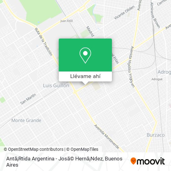 Mapa de Antã¡Rtida Argentina - Josã© Hernã¡Ndez