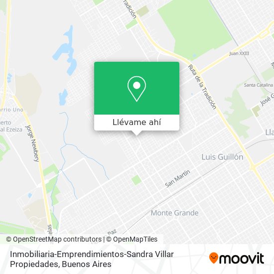 Mapa de Inmobiliaria-Emprendimientos-Sandra Villar Propiedades