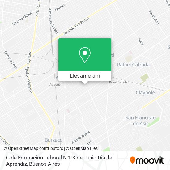 Mapa de C de Formacion Laboral N 1 3 de Junio Dia del Aprendiz