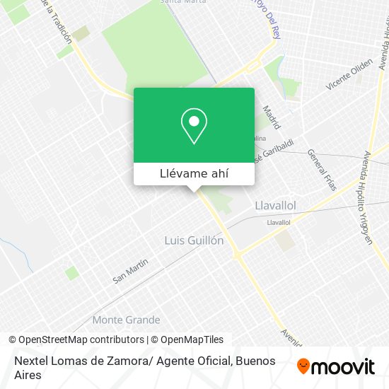 Mapa de Nextel Lomas de Zamora/ Agente Oficial