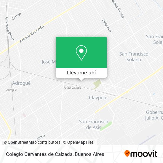 Mapa de Colegio Cervantes de Calzada