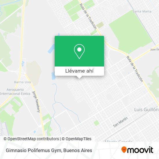 Mapa de Gimnasio Polifemus Gym