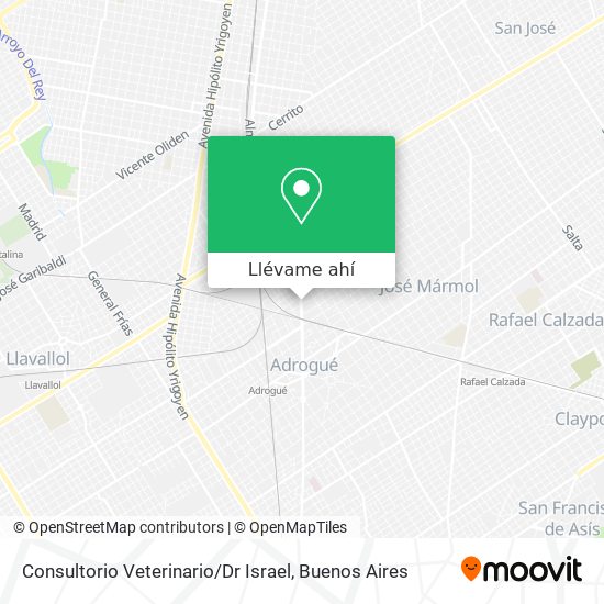 Mapa de Consultorio Veterinario / Dr Israel