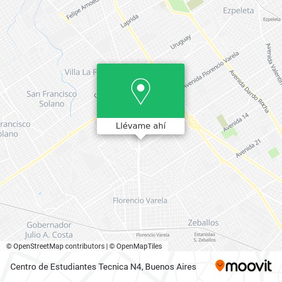 Mapa de Centro de Estudiantes Tecnica N4