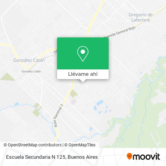 Mapa de Escuela Secundaria N 125