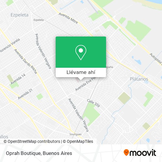 Mapa de Oprah Boutique