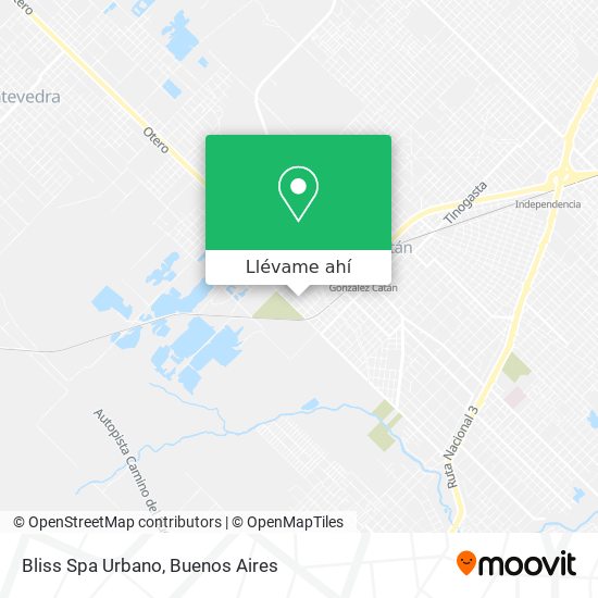 Mapa de Bliss Spa Urbano