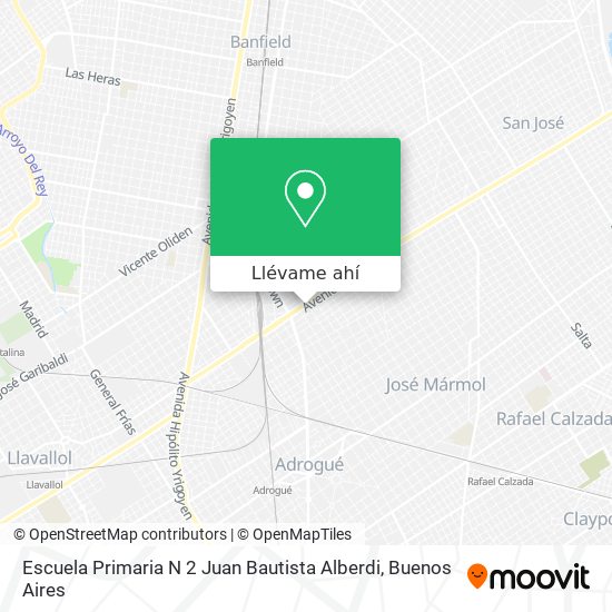 Mapa de Escuela Primaria N 2 Juan Bautista Alberdi