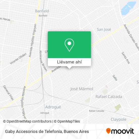 Mapa de Gaby Accesorios de Telefonía