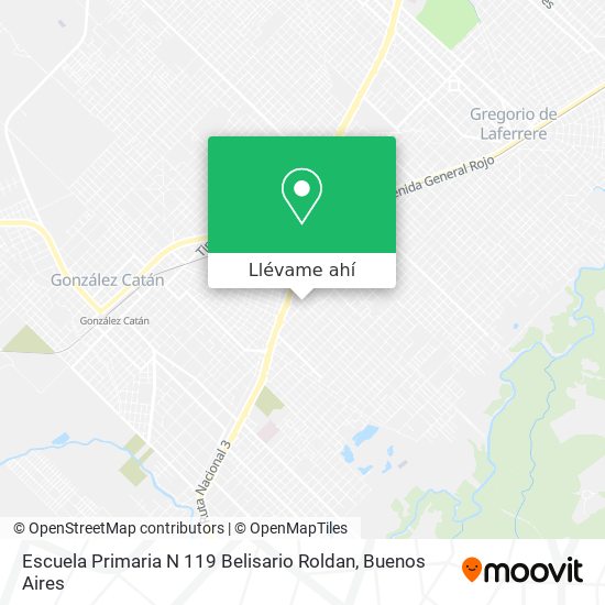 Mapa de Escuela Primaria N 119 Belisario Roldan