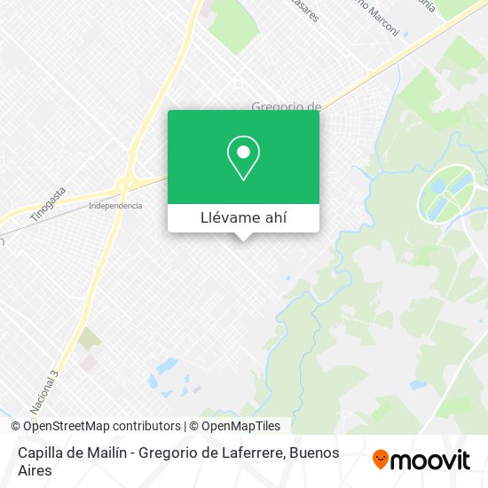 Mapa de Capilla de Mailín - Gregorio de Laferrere