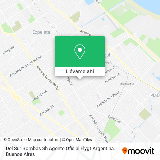 Mapa de Del Sur Bombas Sh Agente Oficial Flygt Argentina