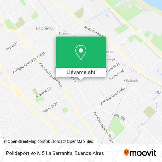 Mapa de Polideportivo N 5 La Serranita