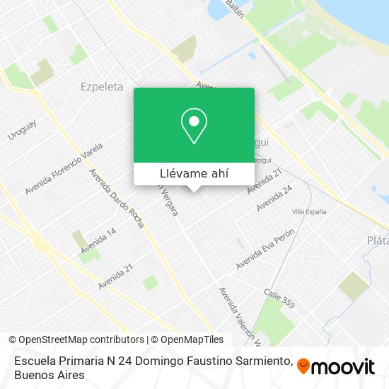 Mapa de Escuela Primaria N 24 Domingo Faustino Sarmiento
