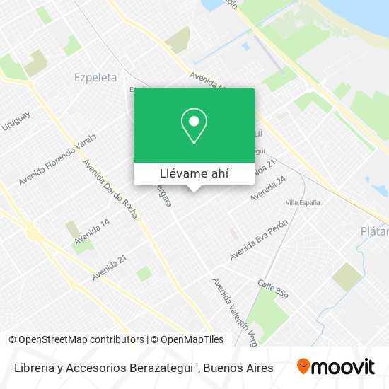 Mapa de Libreria y Accesorios Berazategui '