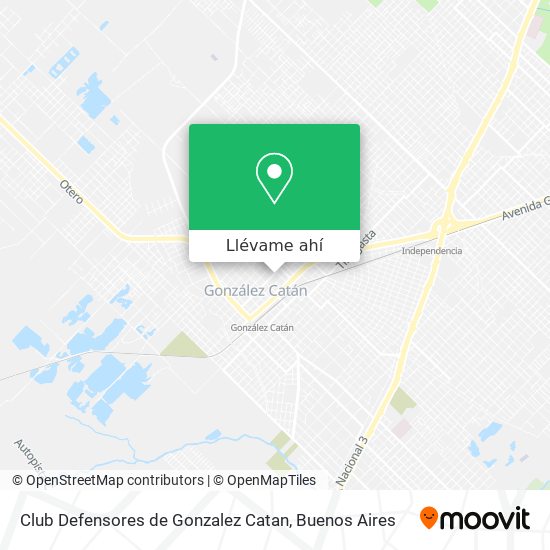Mapa de Club Defensores de Gonzalez Catan