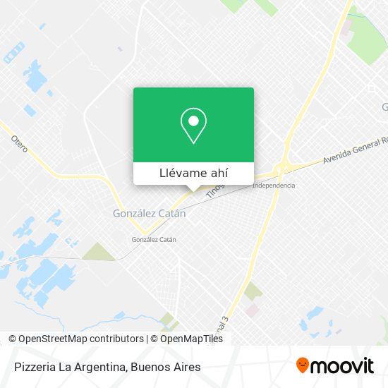 Mapa de Pizzeria La Argentina