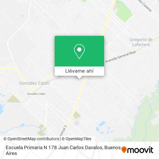 Mapa de Escuela Primaria N 178 Juan Carlos Davalos
