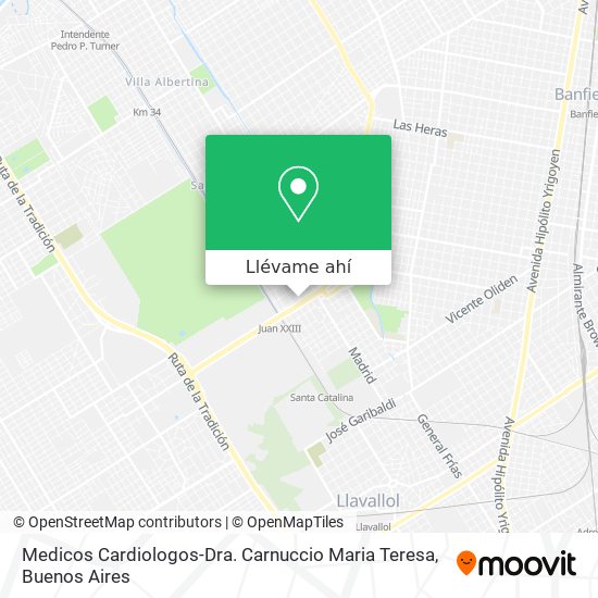Mapa de Medicos Cardiologos-Dra. Carnuccio Maria Teresa