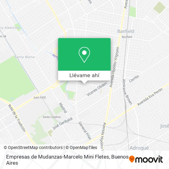 Mapa de Empresas de Mudanzas-Marcelo Mini Fletes