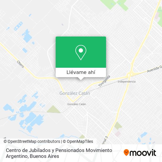 Mapa de Centro de Jubilados y Pensionados Movimiento Argentino