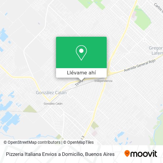 Mapa de Pizzeria Italiana Envios a Domicilio