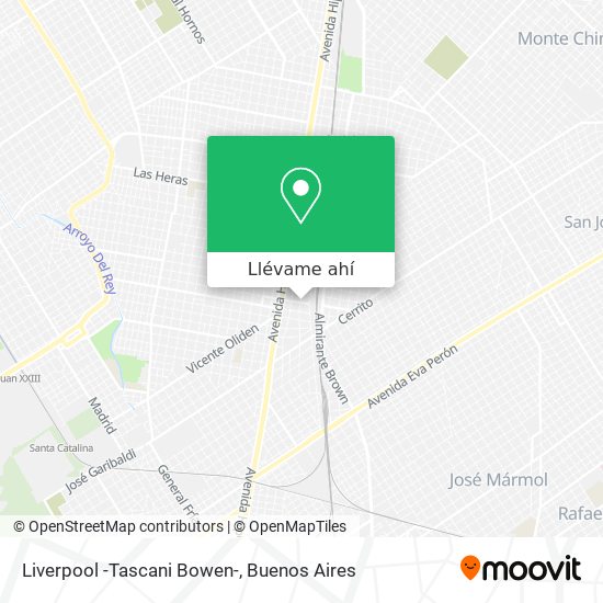 Mapa de Liverpool -Tascani Bowen-