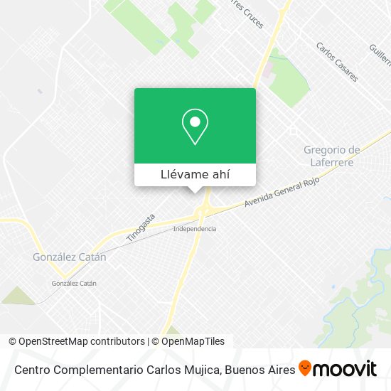Mapa de Centro Complementario Carlos Mujica