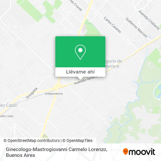 Mapa de Ginecologo-Mastrogiovanni Carmelo Lorenzo