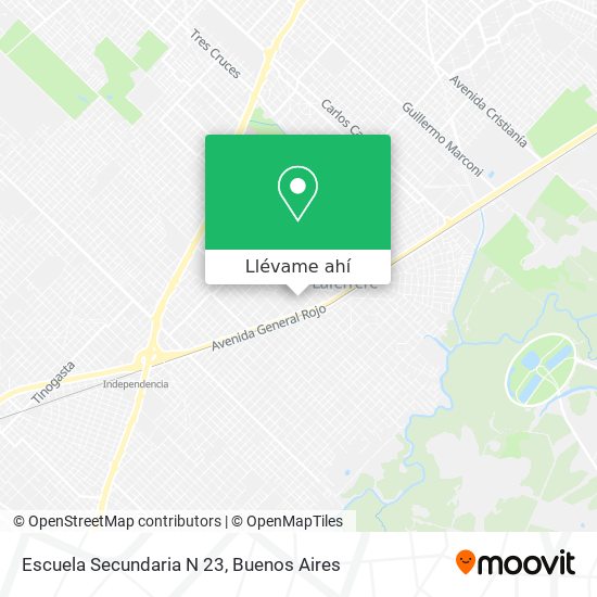 Mapa de Escuela Secundaria N 23