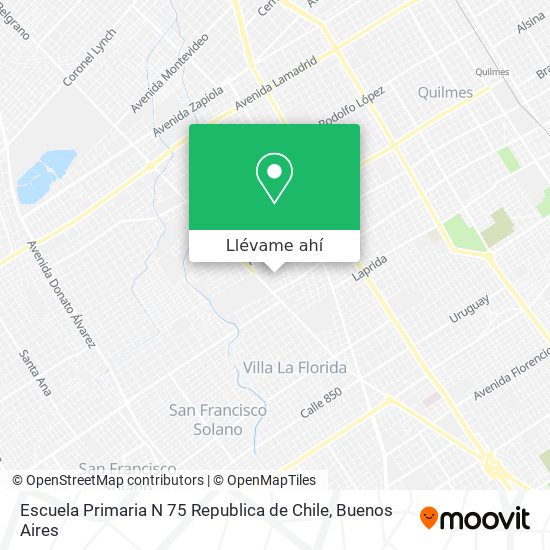 Mapa de Escuela Primaria N 75 Republica de Chile
