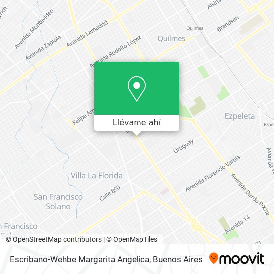 Mapa de Escribano-Wehbe Margarita Angelica