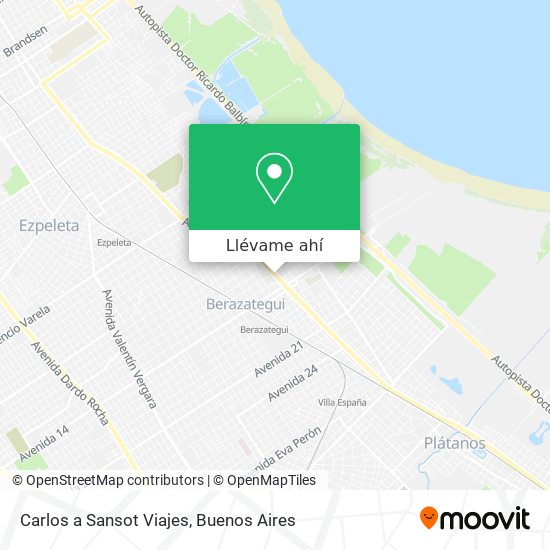 Mapa de Carlos a Sansot Viajes